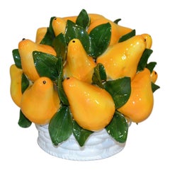 Pears Italian Majolica Centerpiece