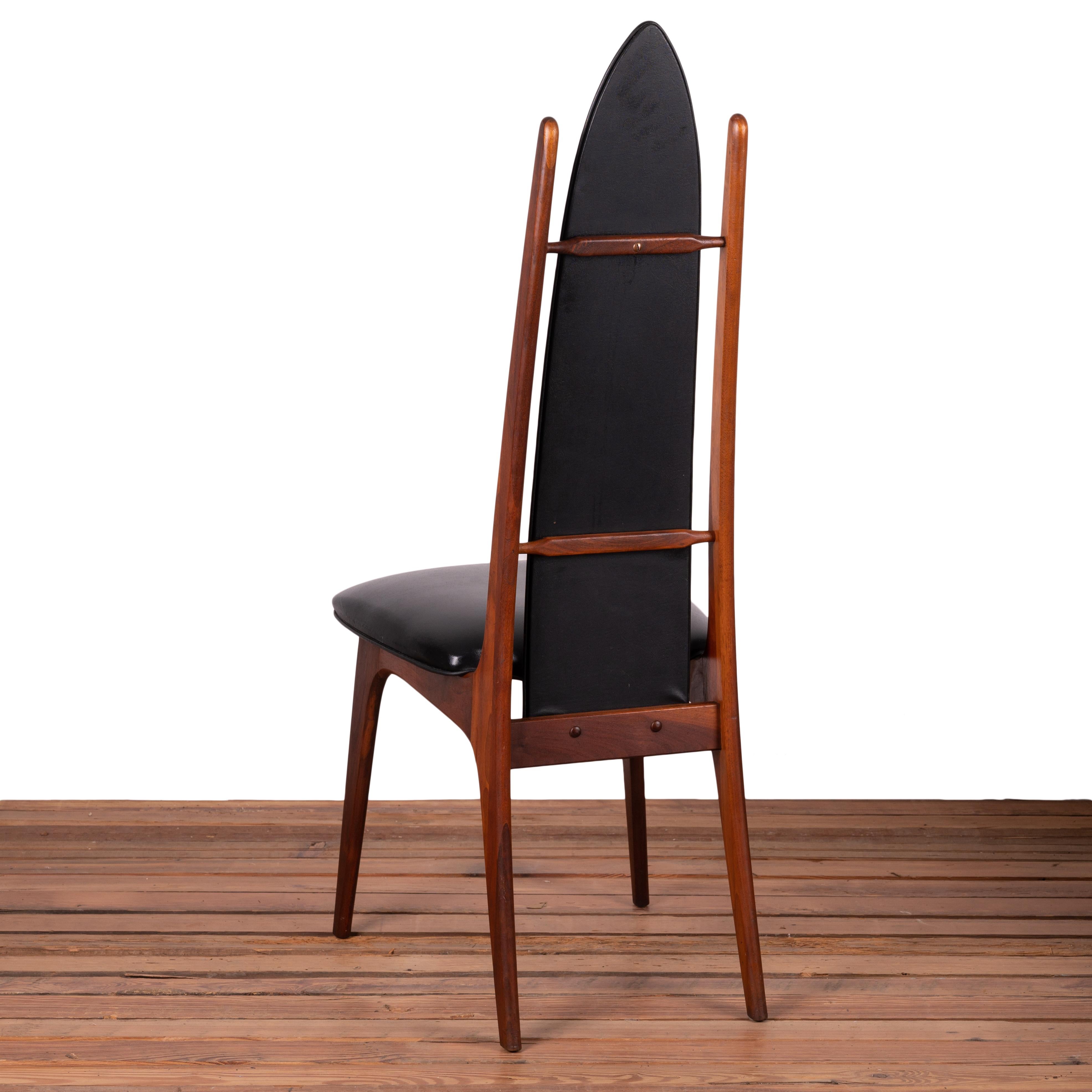 American Pearsall Style Dining Chairs - Set of 4 For Sale