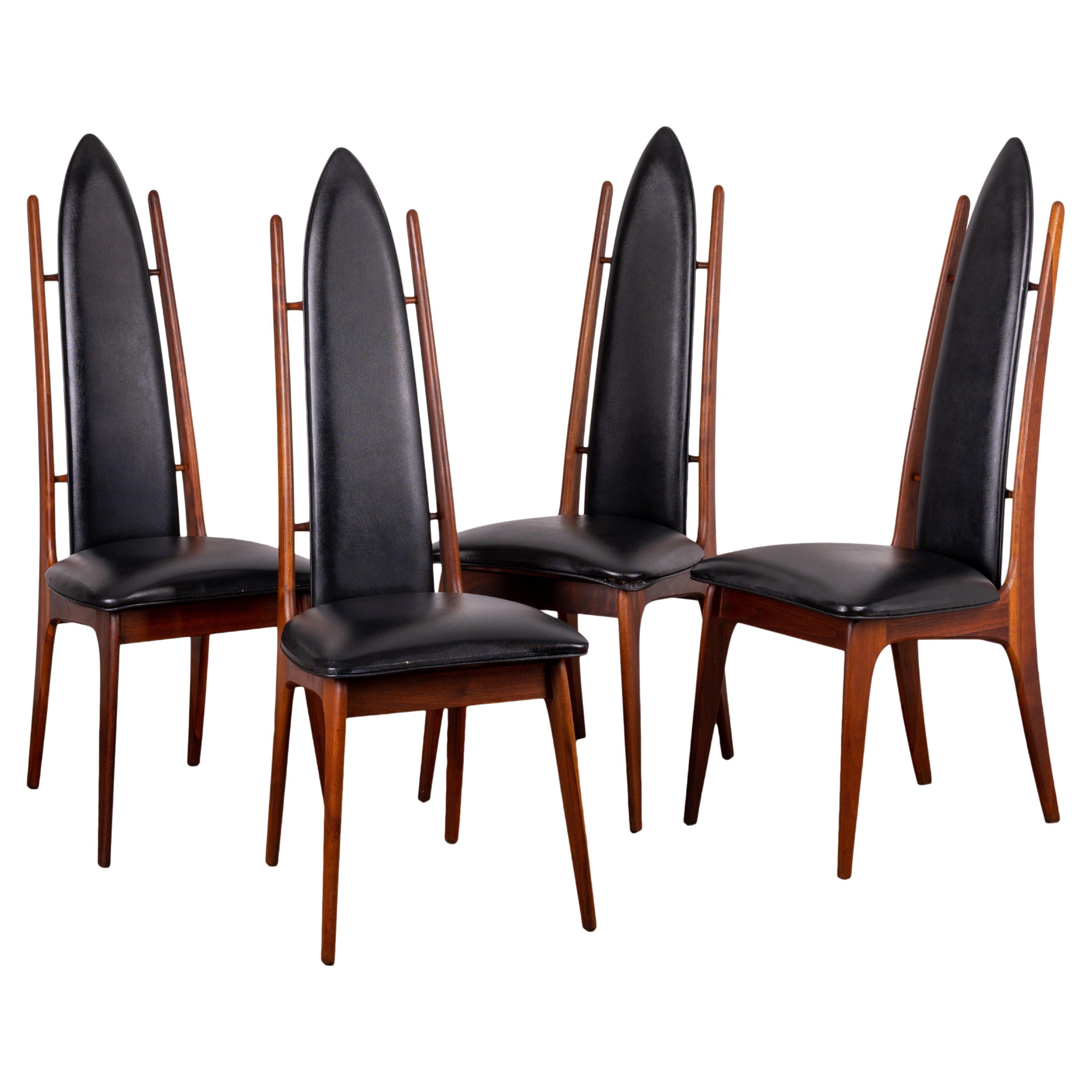 Pearsall Style Dining Chairs - Set of 4 For Sale