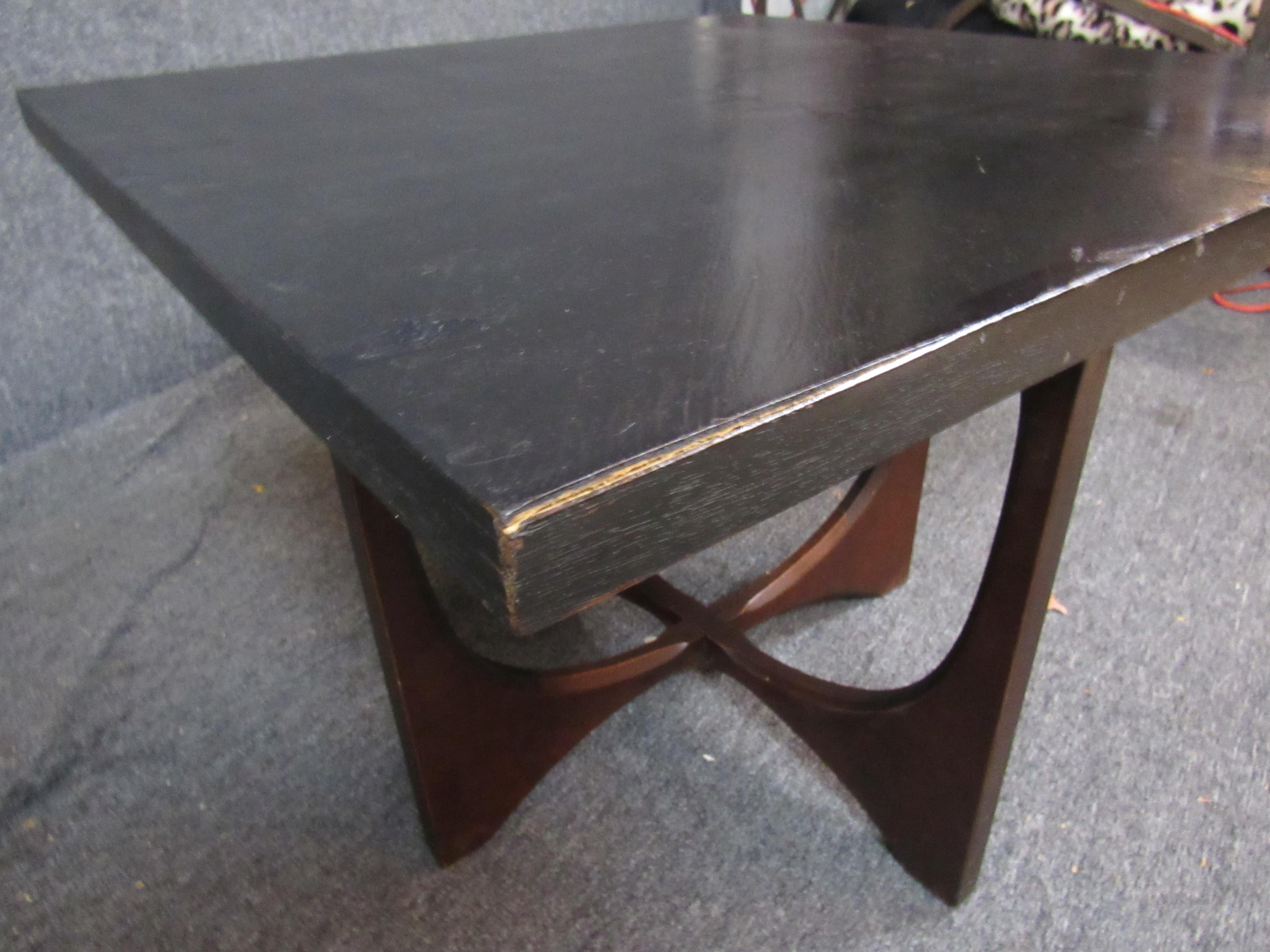 Wood Pearsall Style Side Table For Sale