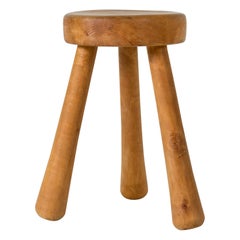Pearwood Stool by Ingvar Hildingsson