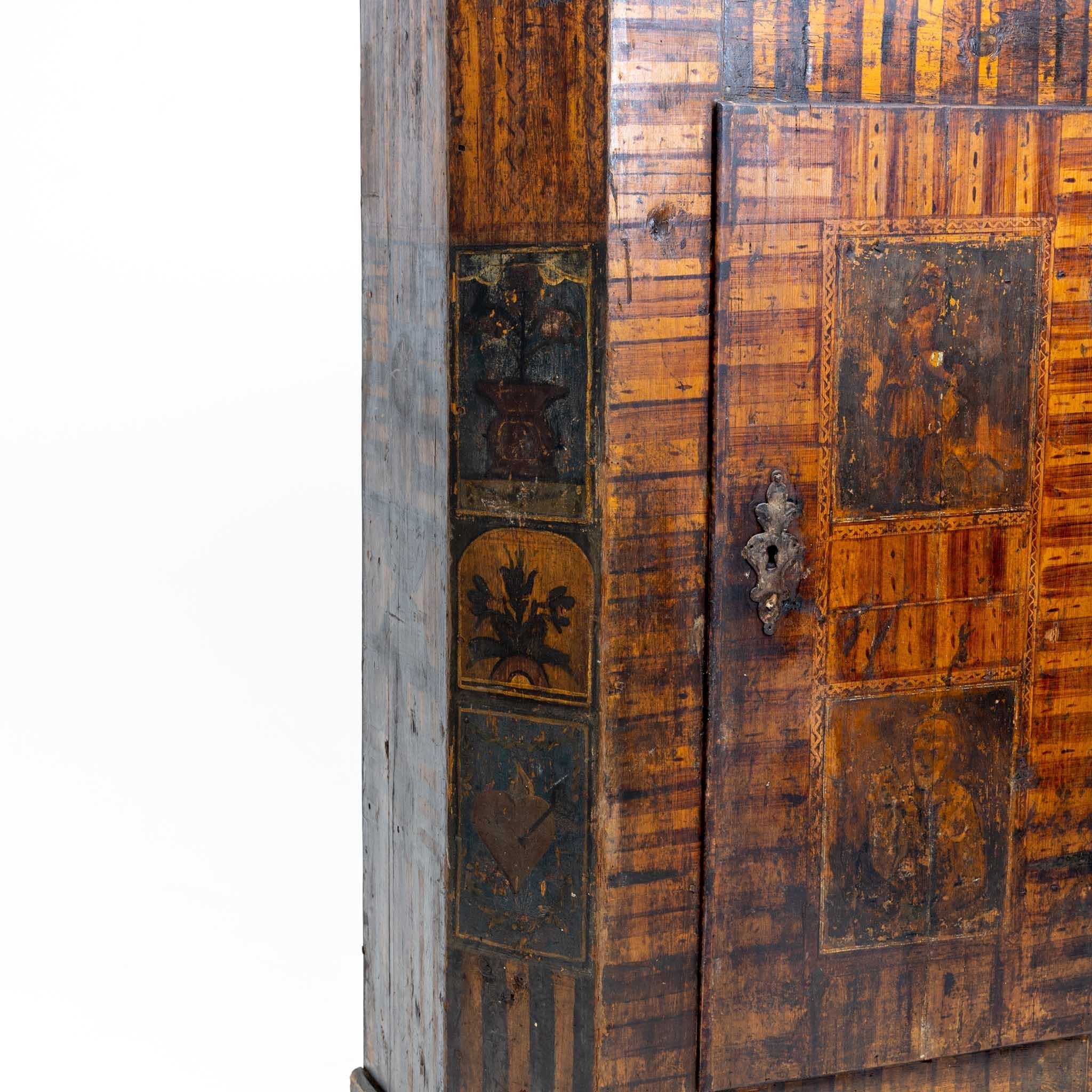 Wood Peasant cabinet, Late 18th Century For Sale