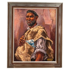 Contadino. Olio su tela. VELA ZANETTI, José. 1972.
