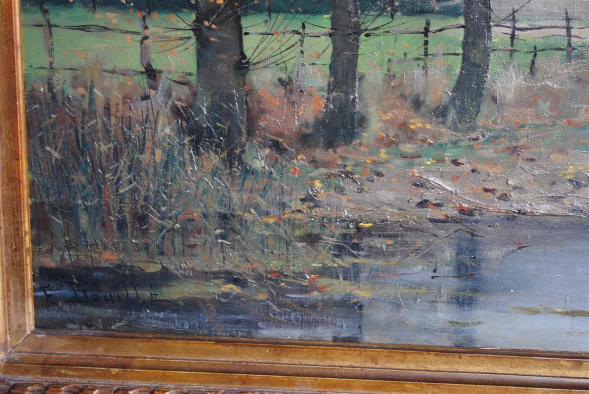 Peint à la main Huile sur toile 