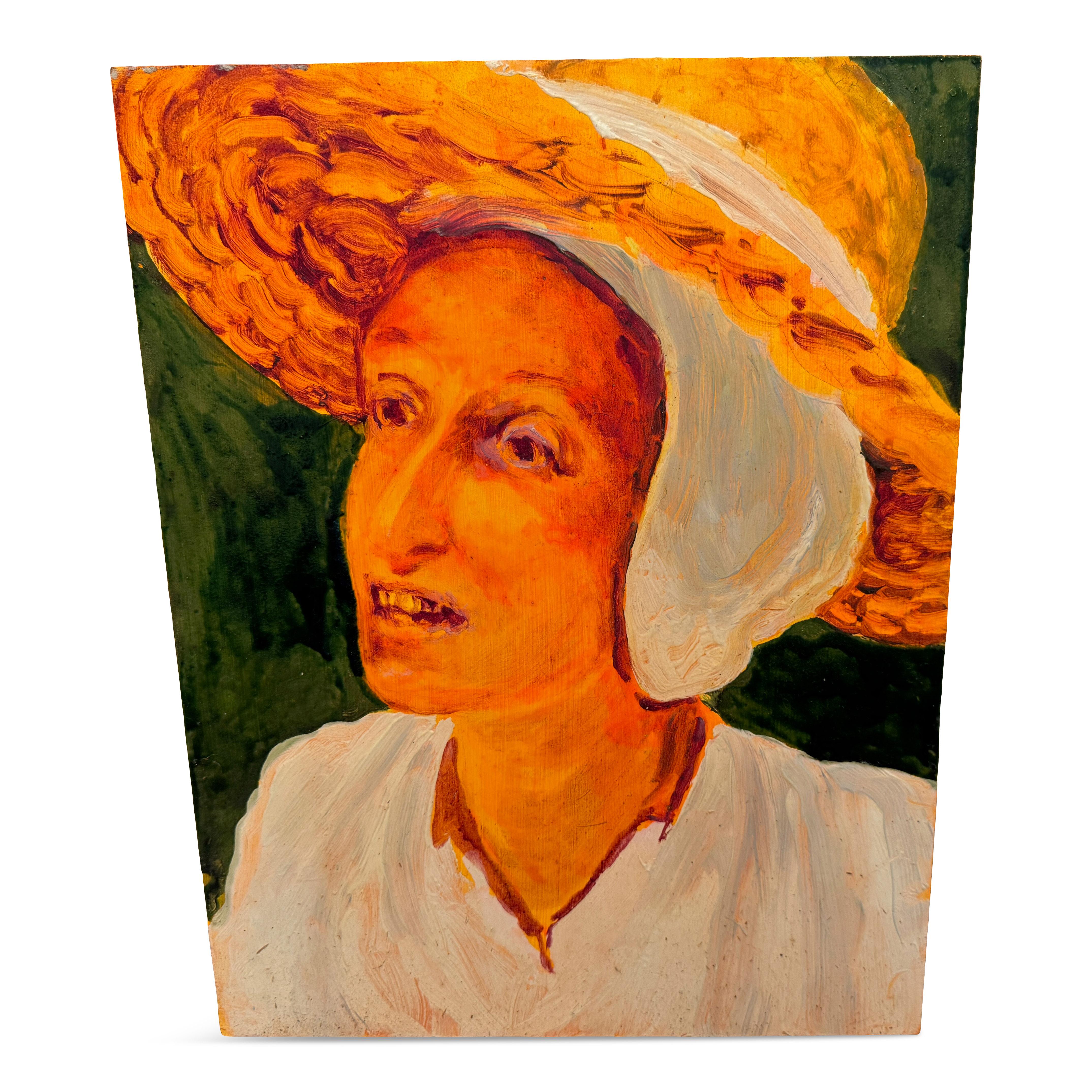 „Bauernfrau“ Tempura-Gemälde von Sigrid Holmwood im Angebot 4