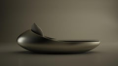 Contemporary Sculptural Nature Inspired Fiberglass Chaise Longue