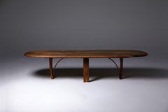 Pebble Edge English Walnut Dining oval Table by Jonathan Field
