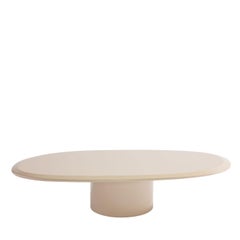 Pebble L Oval Beige Coffee Table