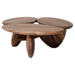 Pebble low table, Natural Wood Finishing