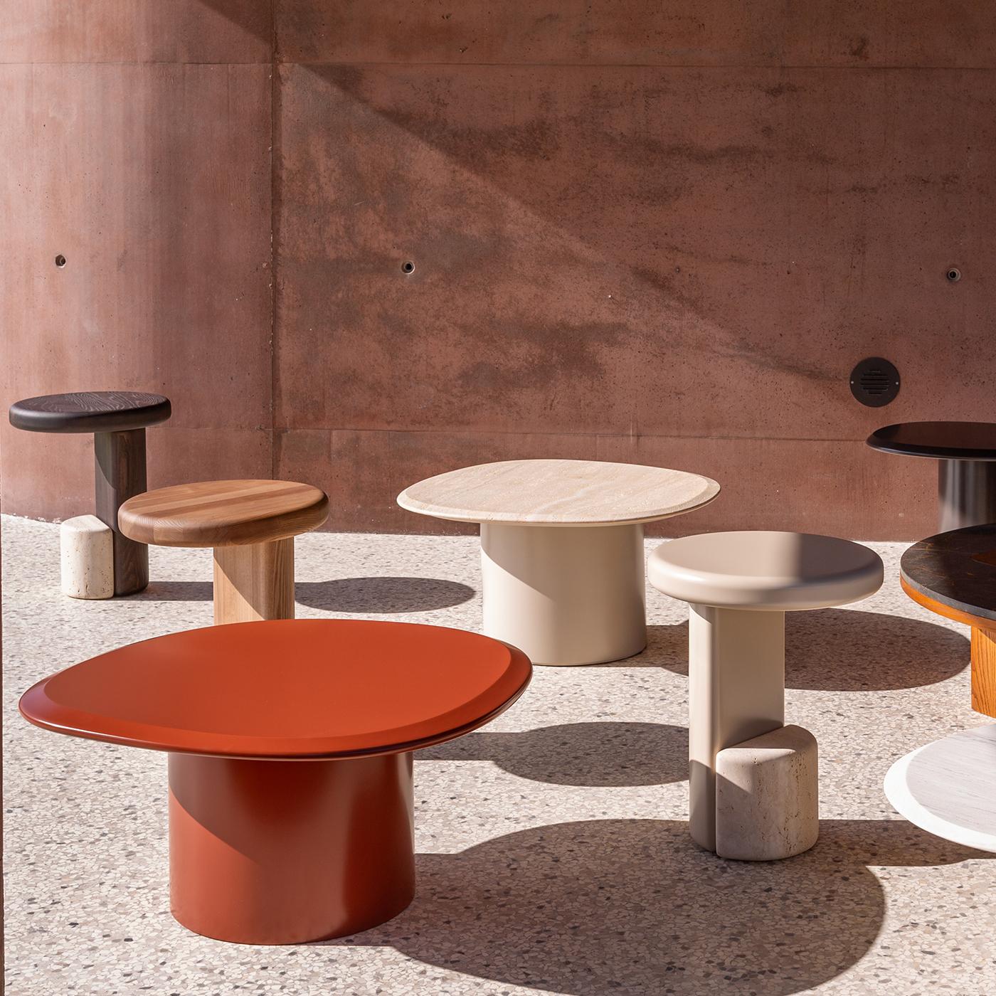 italien Table basse Pebble M en bois laqué et marbre de Carpanese Home en vente