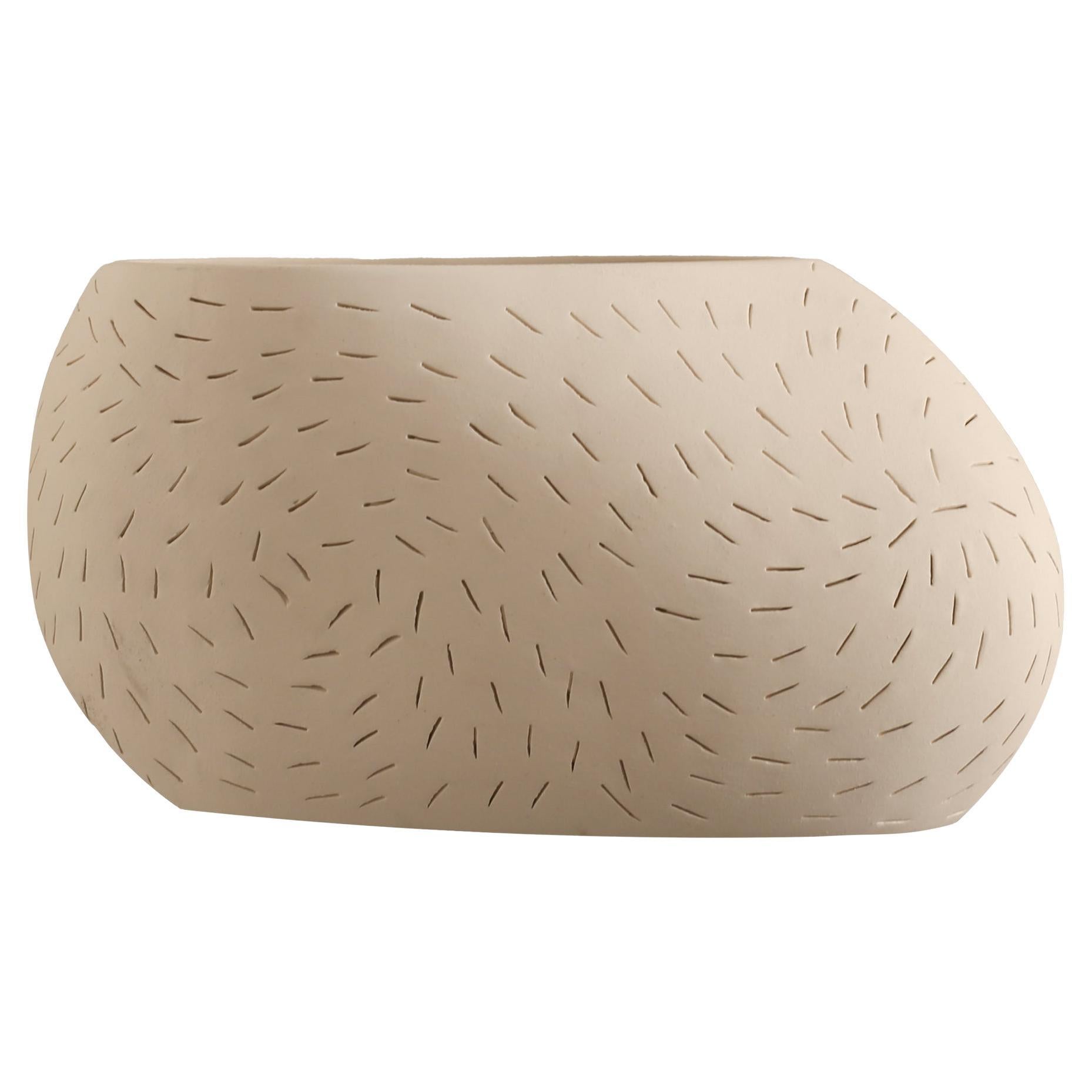 PEBBLE - Scontrino in ceramica - Illuminazione da parete con montaggio ad incasso di design - Realizzato a mano in vendita