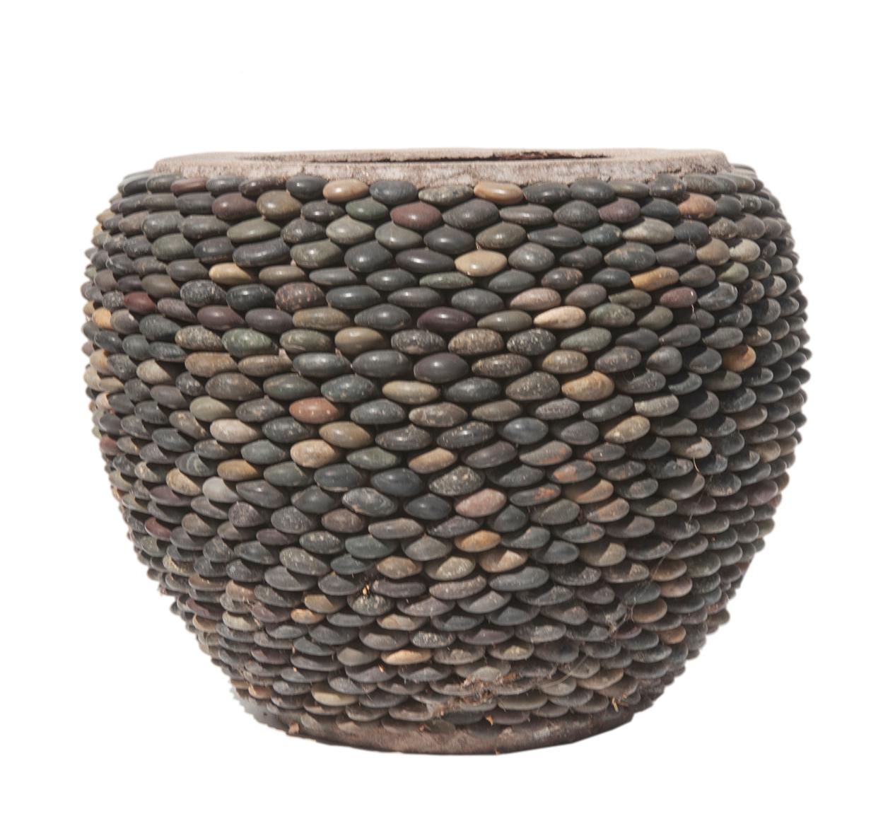 Stone Pebble Pots