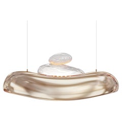 Pebble Sand Chandelier by GaeaCraft, Hand-Cast Design