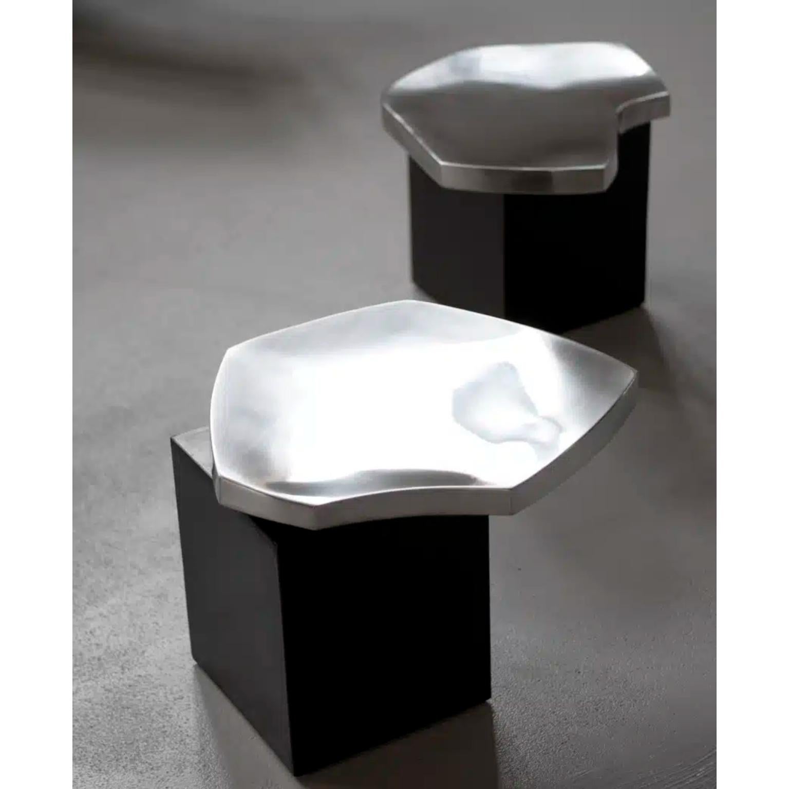 Contemporary Pebble Side Table by Pol Quadens For Sale