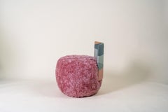 Pebble Single Sofa By Nada Debbs with fake fur Kvadrat fabric