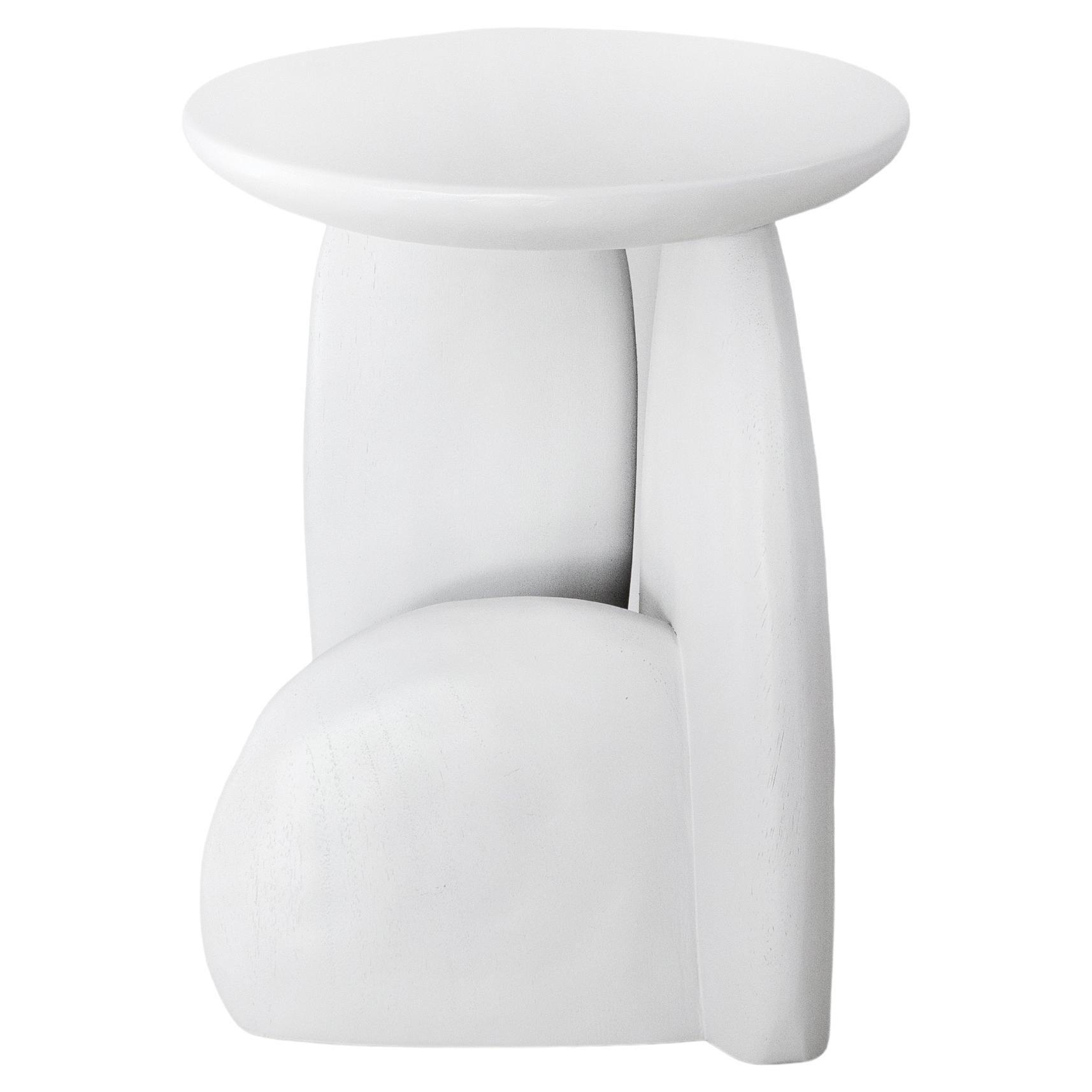 Sgabello Pebble Tipo 02, legno di scimmia grigio nuvola Wood