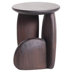 Pebble Stool Type 02, Natural Dark Monkey Pod Wood