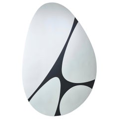 Pebbles Contemporary Sculptural Lacquered Mirror by Deknudt Mirrors