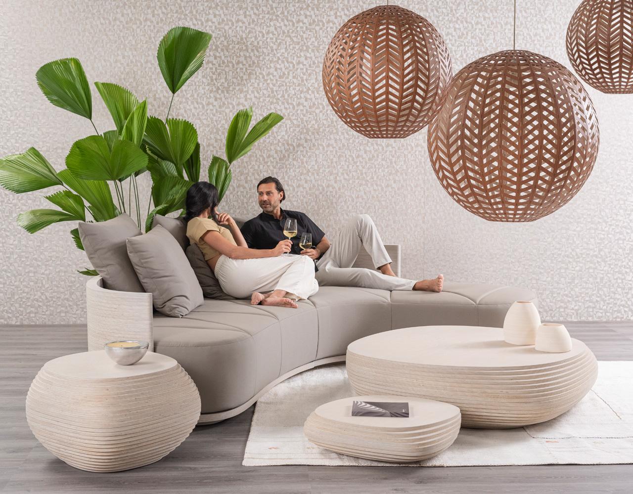 XXIe siècle et contemporain Pebbles Small de Piegatto, une table basse sculpturale en vente