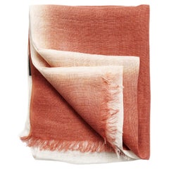 Écharpe en lin doux Brown et Whiting tissée à la main par des artisans Teintes neutres et ombrées