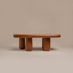 Pecca Coffee Table by Cruc Studio, Flor Morado Solid Wood Table