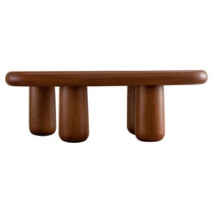 Table basse Pecca par Cruc Studio, Table en bois massif Flor Morado