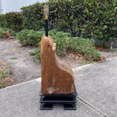 Pecky Cypress Corbel Table Lamp