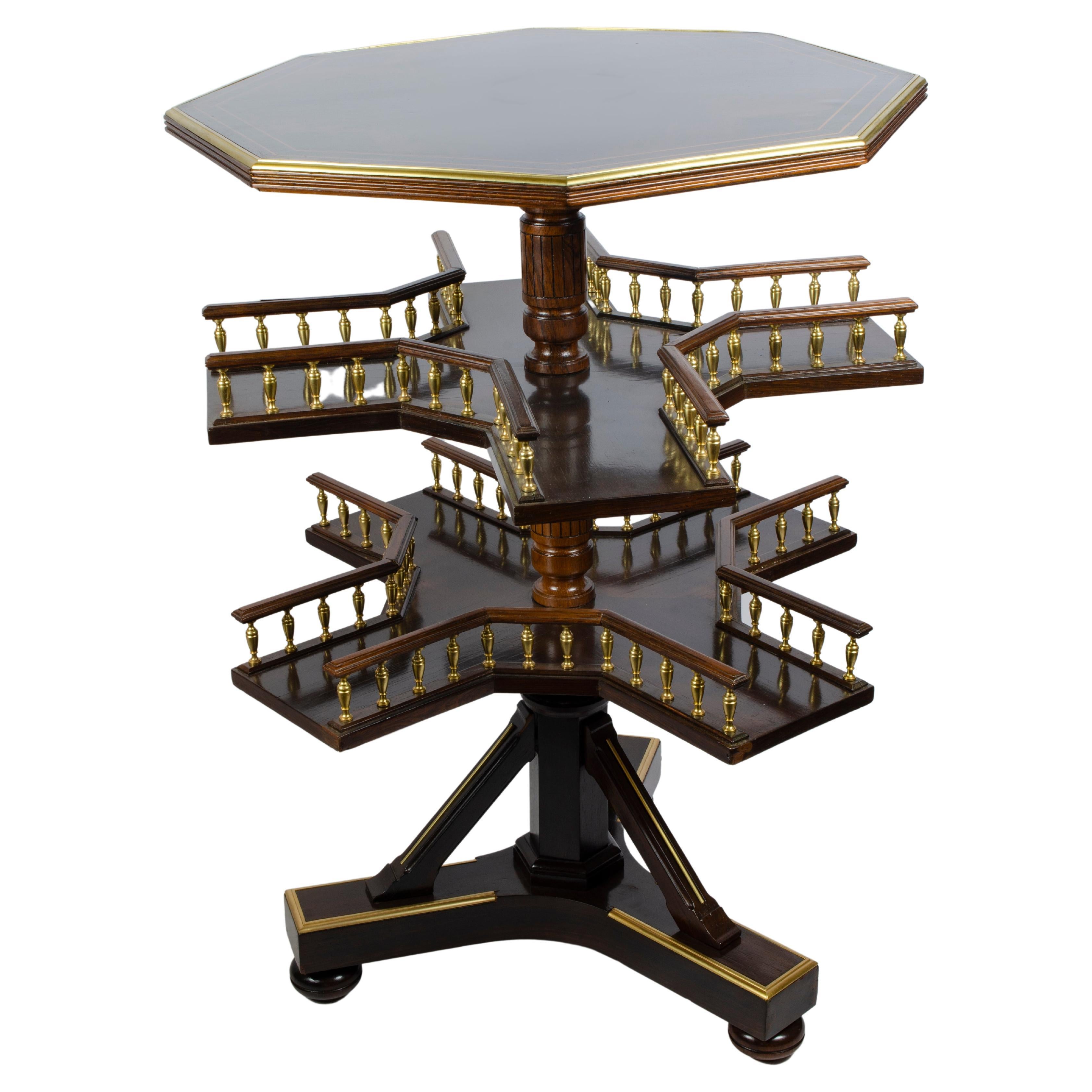 Peculiar French Book Table by Paul Sormani For Sale