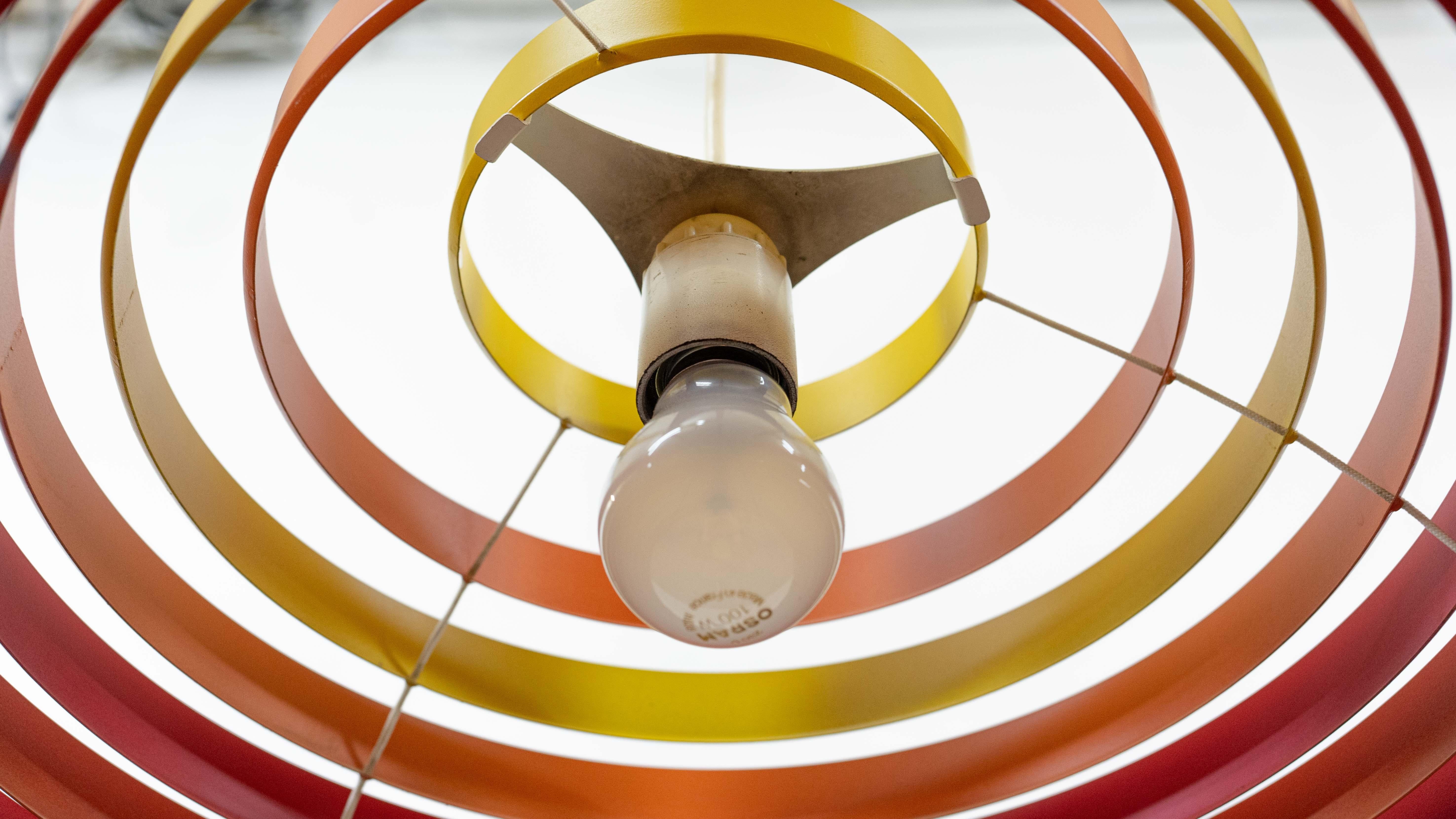 Pedant-Lampe „Dynamic“ von Wilhelm Vest für Vest Leuchten, 1967 8