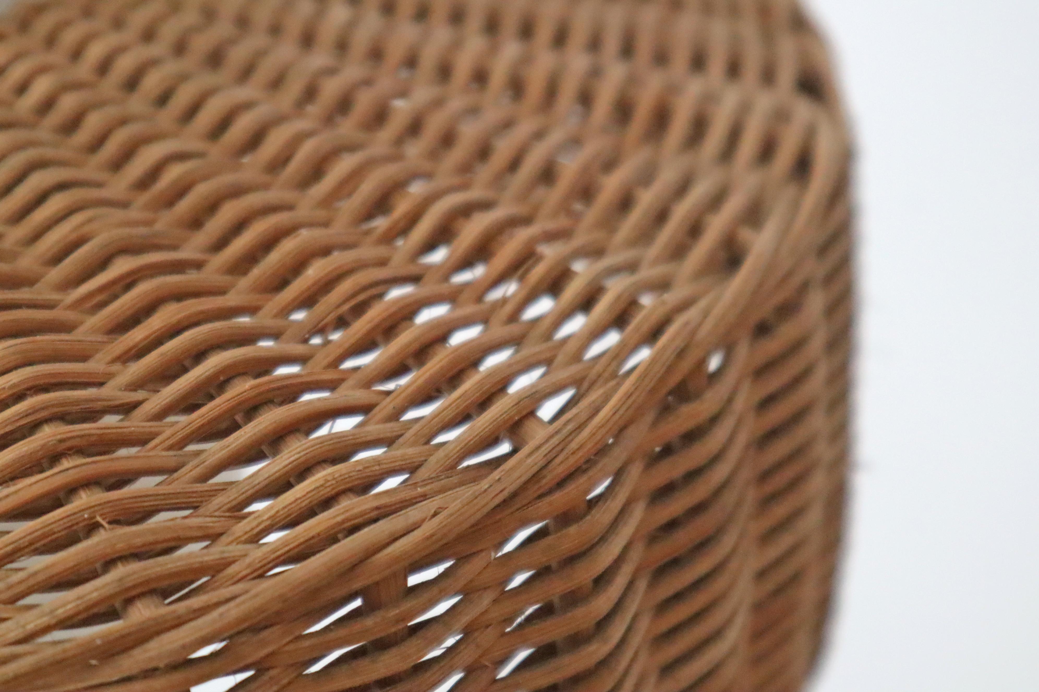 Pedant Lamp from Doria in Opal Glass with Braidet Rattan, Germany 1960s For Sale 5