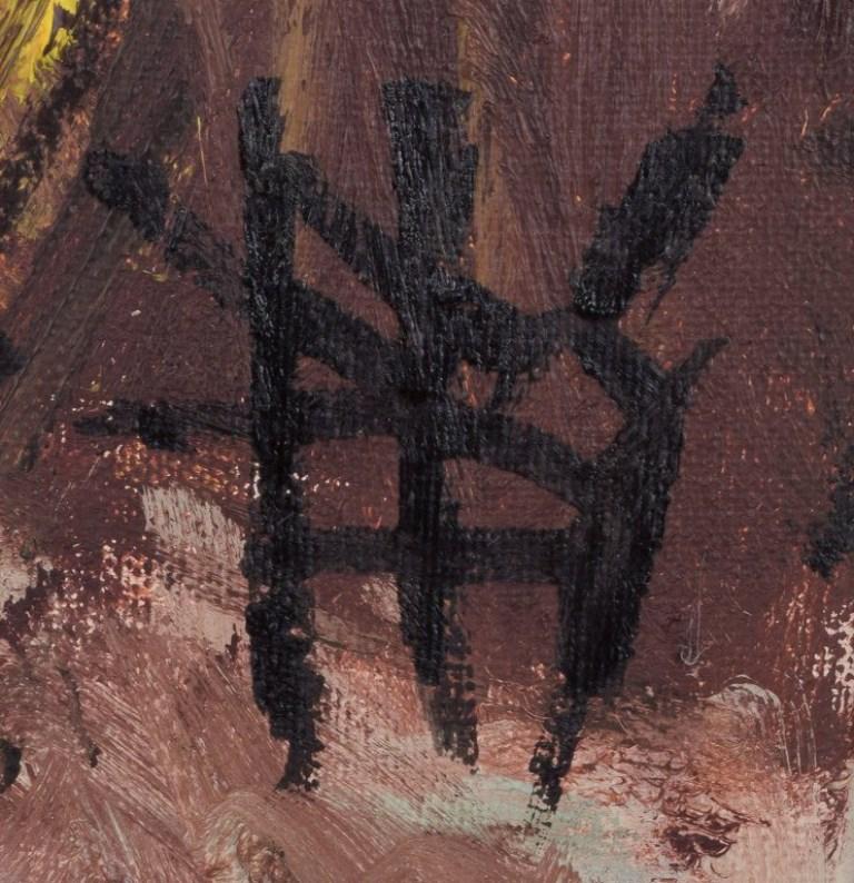 Canvas Peder Brøndum Sørensen. Oil on canvas. 