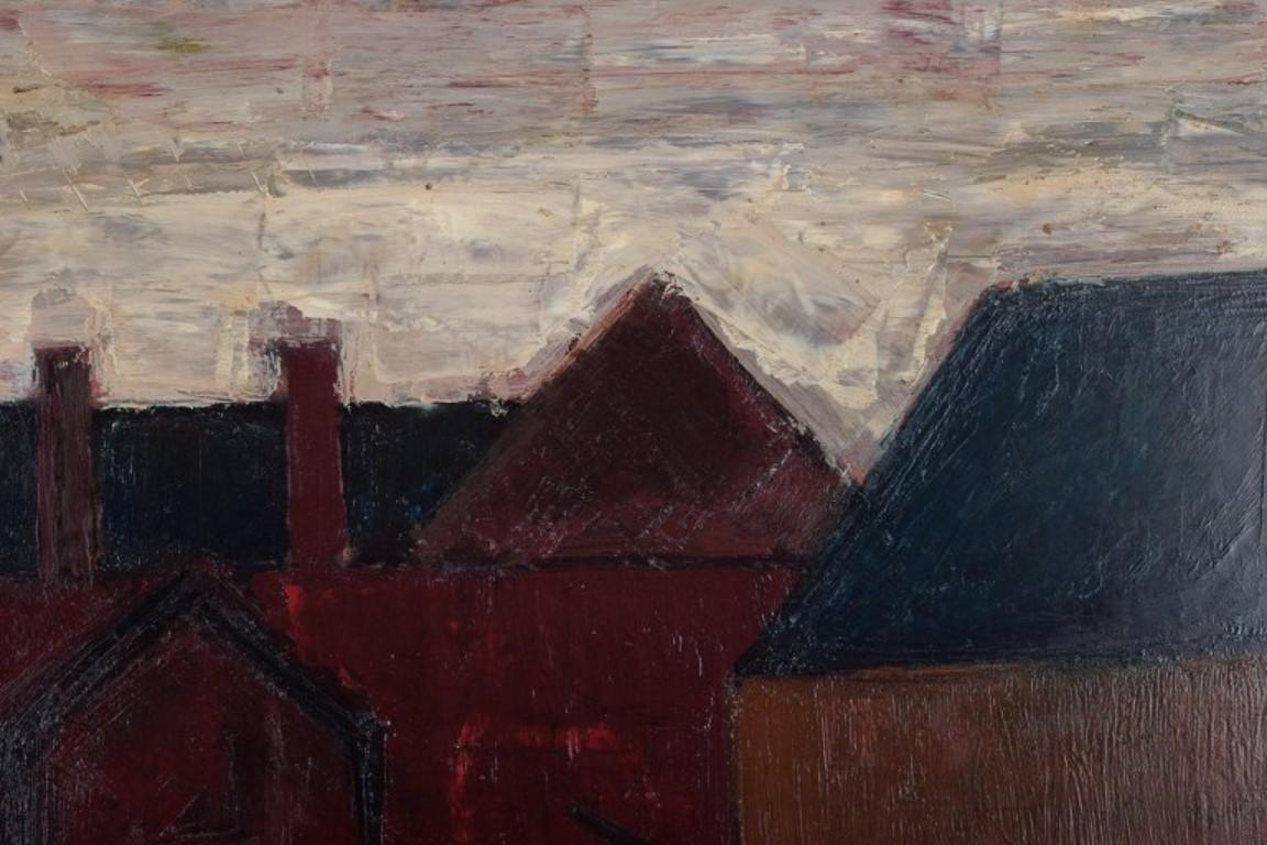 Danish Peder Brøndum Sørensen. Oil on board. 