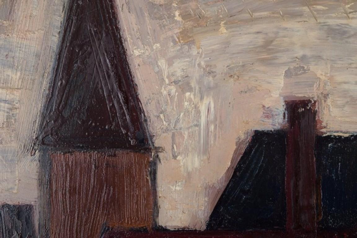 Peder Brøndum Sørensen. Oil on board. 