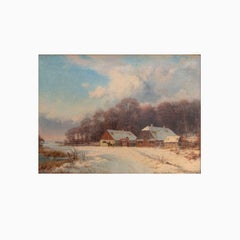 Peder Frederik Nordahl Grove, Winter Scene from Dyrehaven, Denmark, 1873