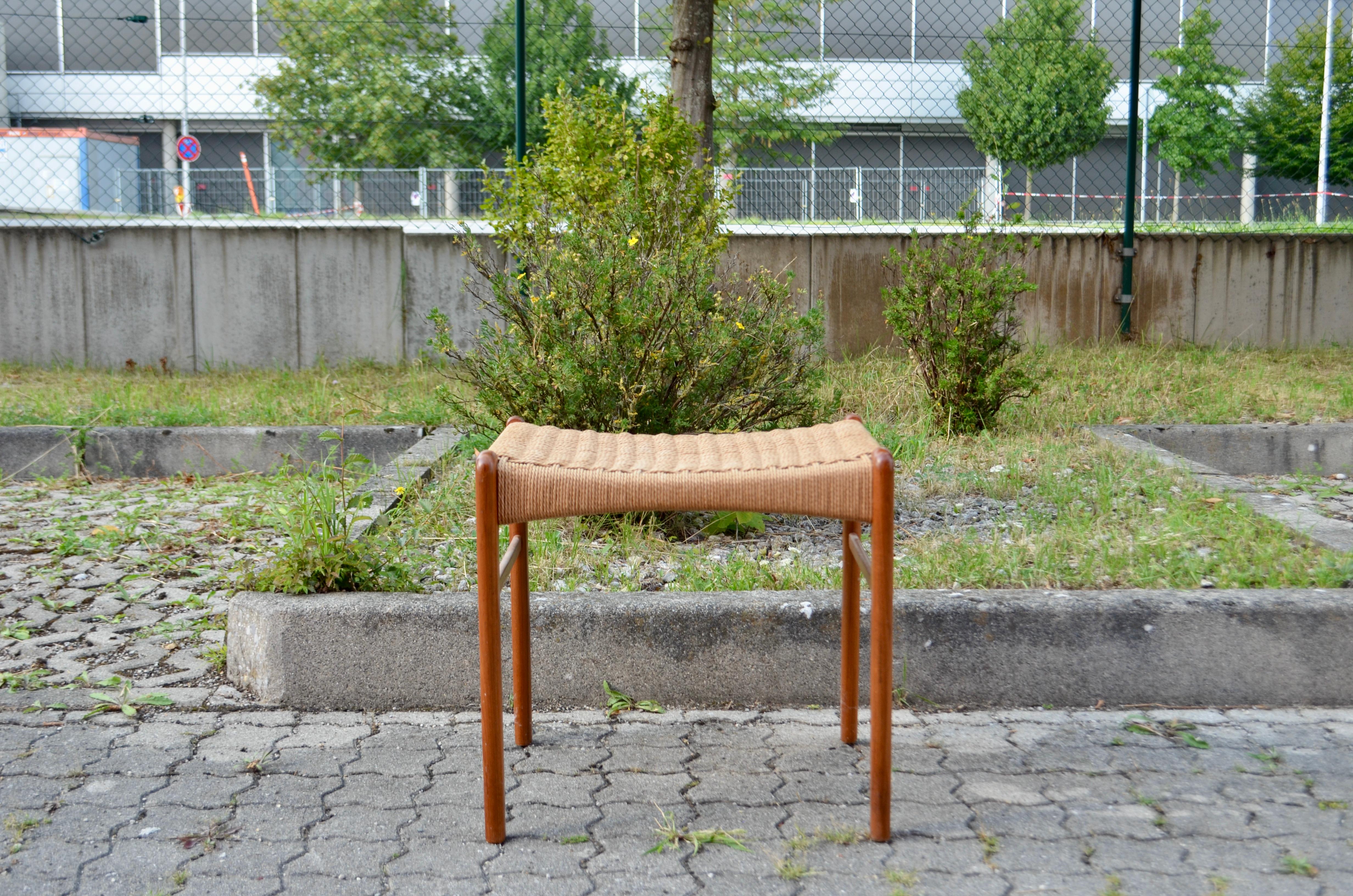 Scandinave moderne Tabouret de repose-pieds danois en teck modèle GS60 pour Glyngore de Peder Kristensen en vente