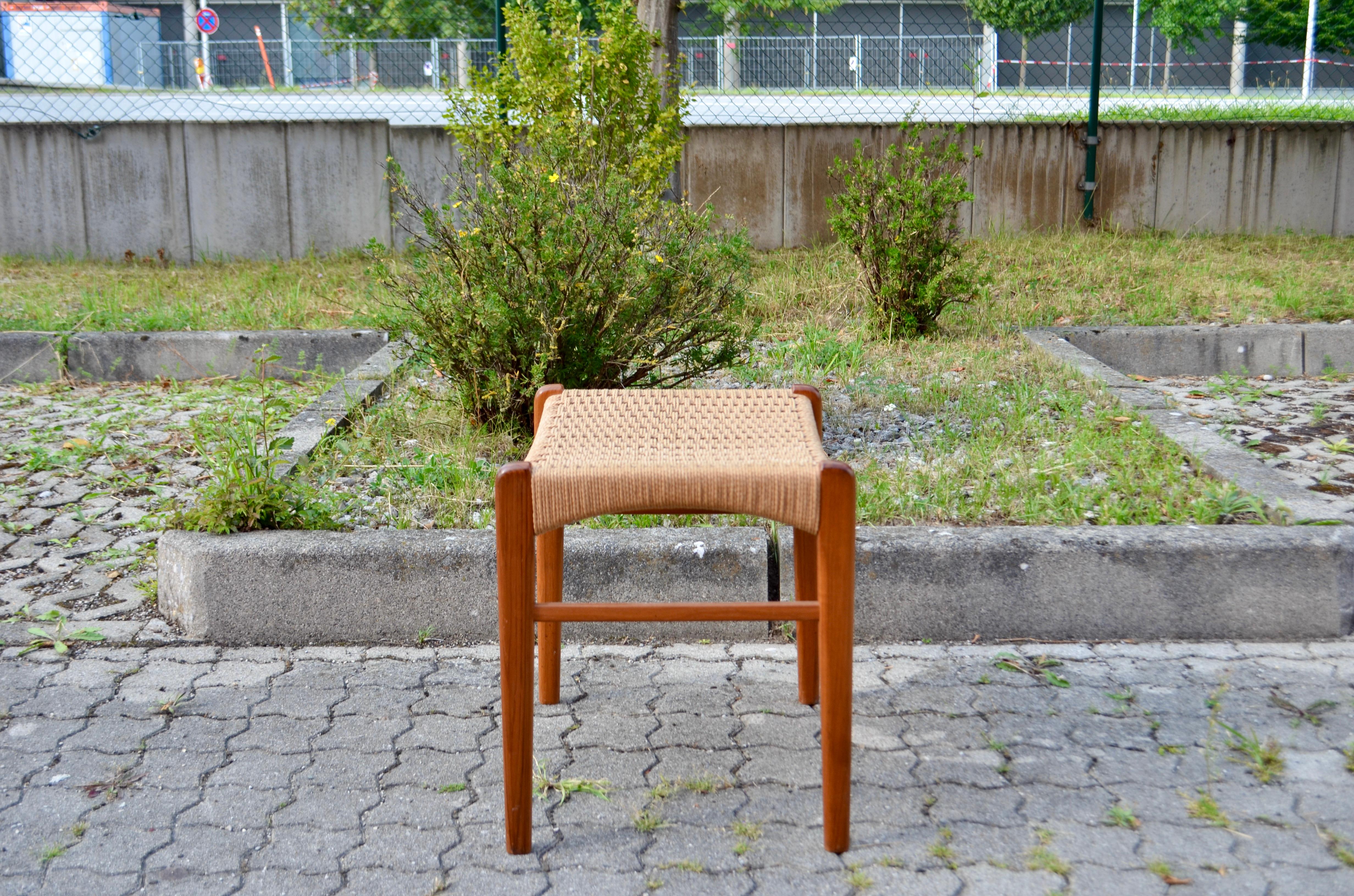Milieu du XXe siècle Tabouret de repose-pieds danois en teck modèle GS60 pour Glyngore de Peder Kristensen en vente