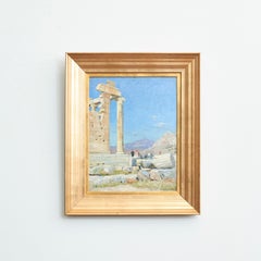 Peder Mønsted Ölgemälde von Akropolis 'Athen'