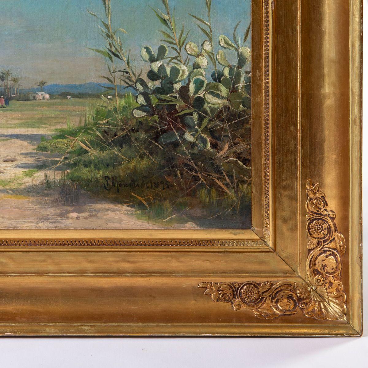 Peder Mønsted, Szene aus Nordafrika, Signiertes Ölgemälde (Leinwand) im Angebot