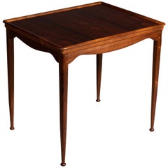 Vintage Peder Moss, Unique and Signed Coffee Table of Solid Brazilian Rosewood, 1950