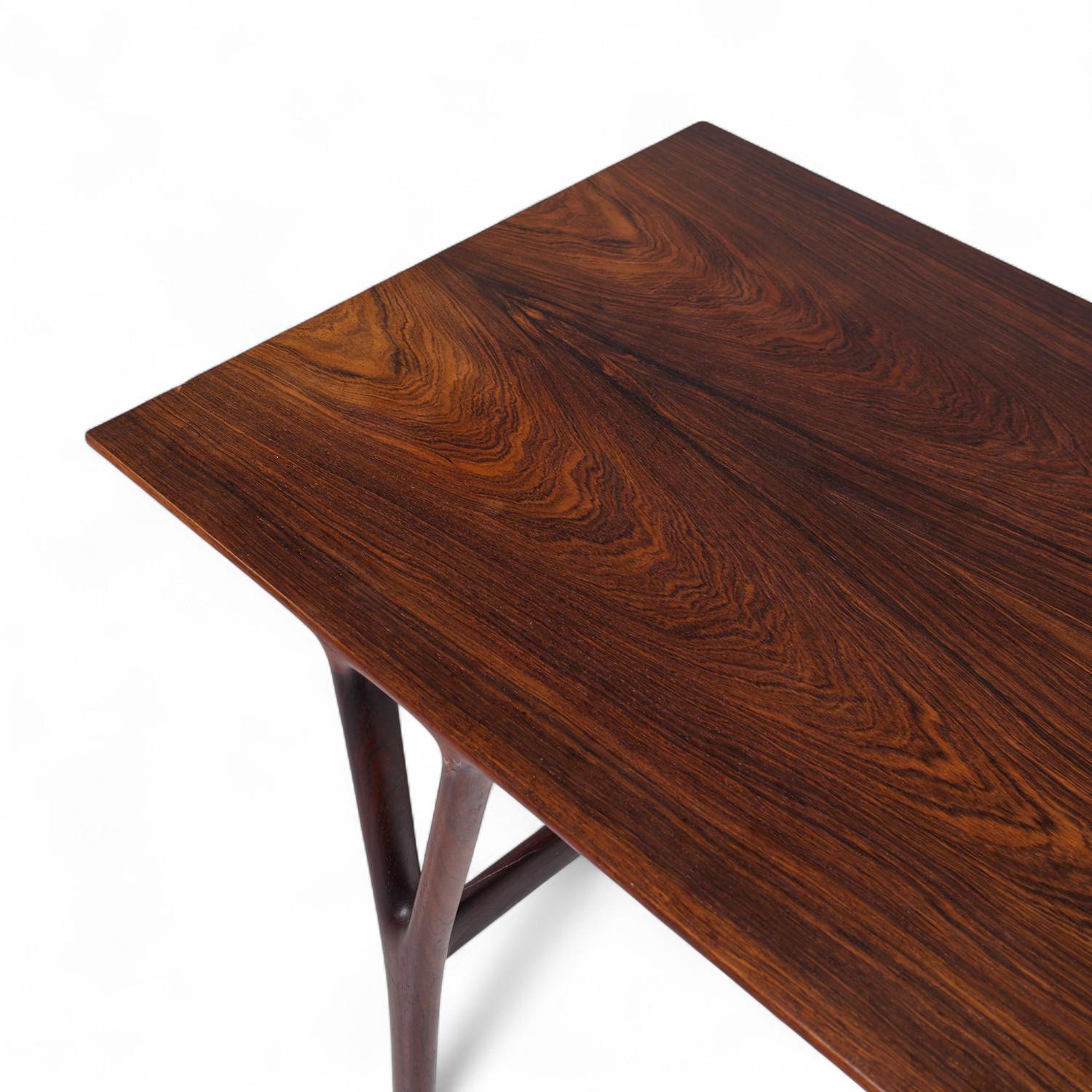 Peder Pedersen Dk for Helge Vestergaard Jensen Danish Rosewood Coffee Table en vente 3
