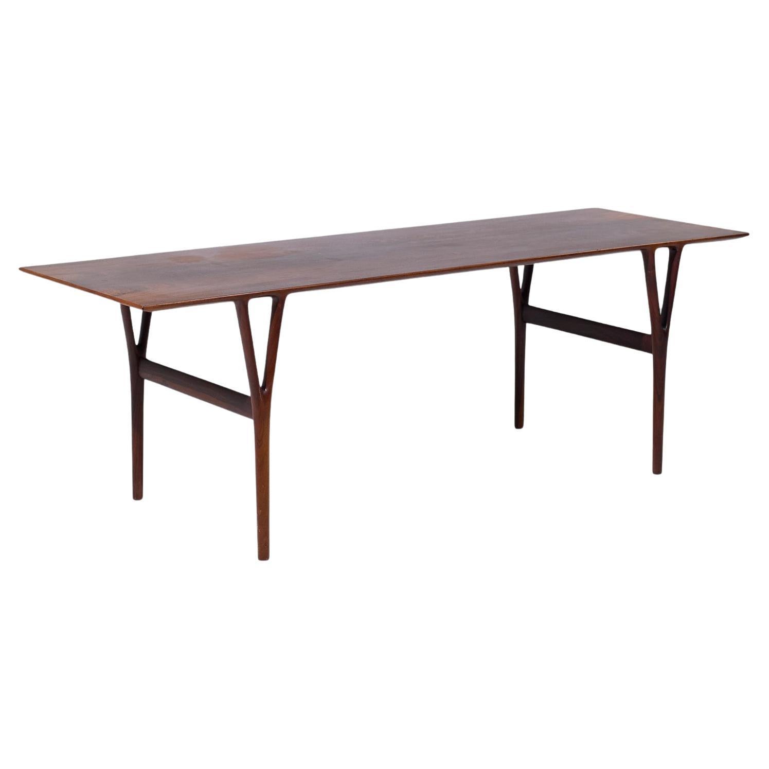 Peder Pedersen Dk for Helge Vestergaard Jensen Danish Rosewood Coffee Table