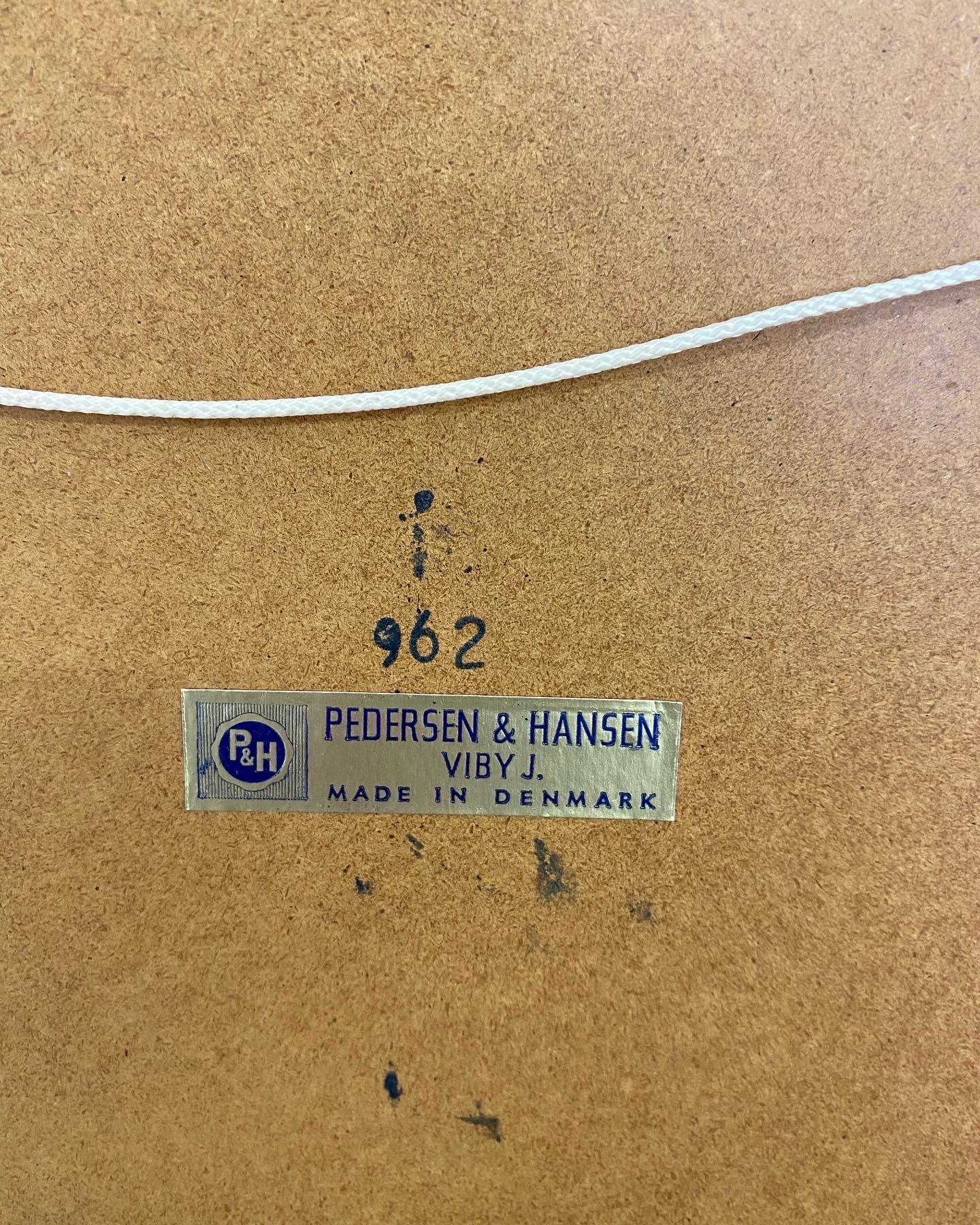 Pedersen and Hansen Teak Assemetric Mirror and Console For Sale 9