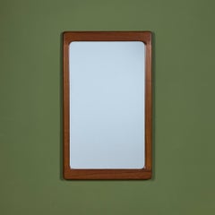 Pedersen and Hansen Teak Wall Mirror