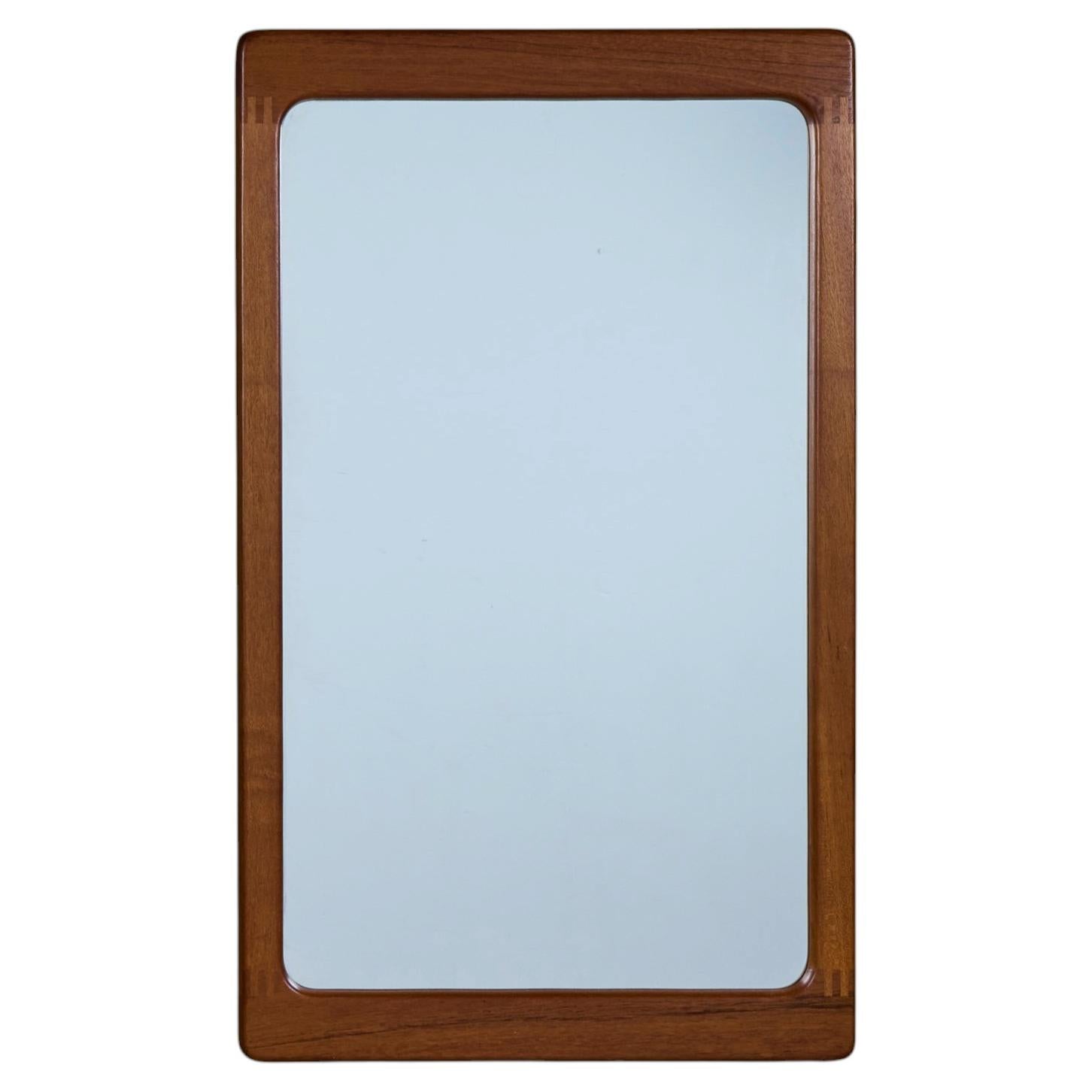 Pedersen and Hansen Teak Wall Mirror For Sale at 1stDibs