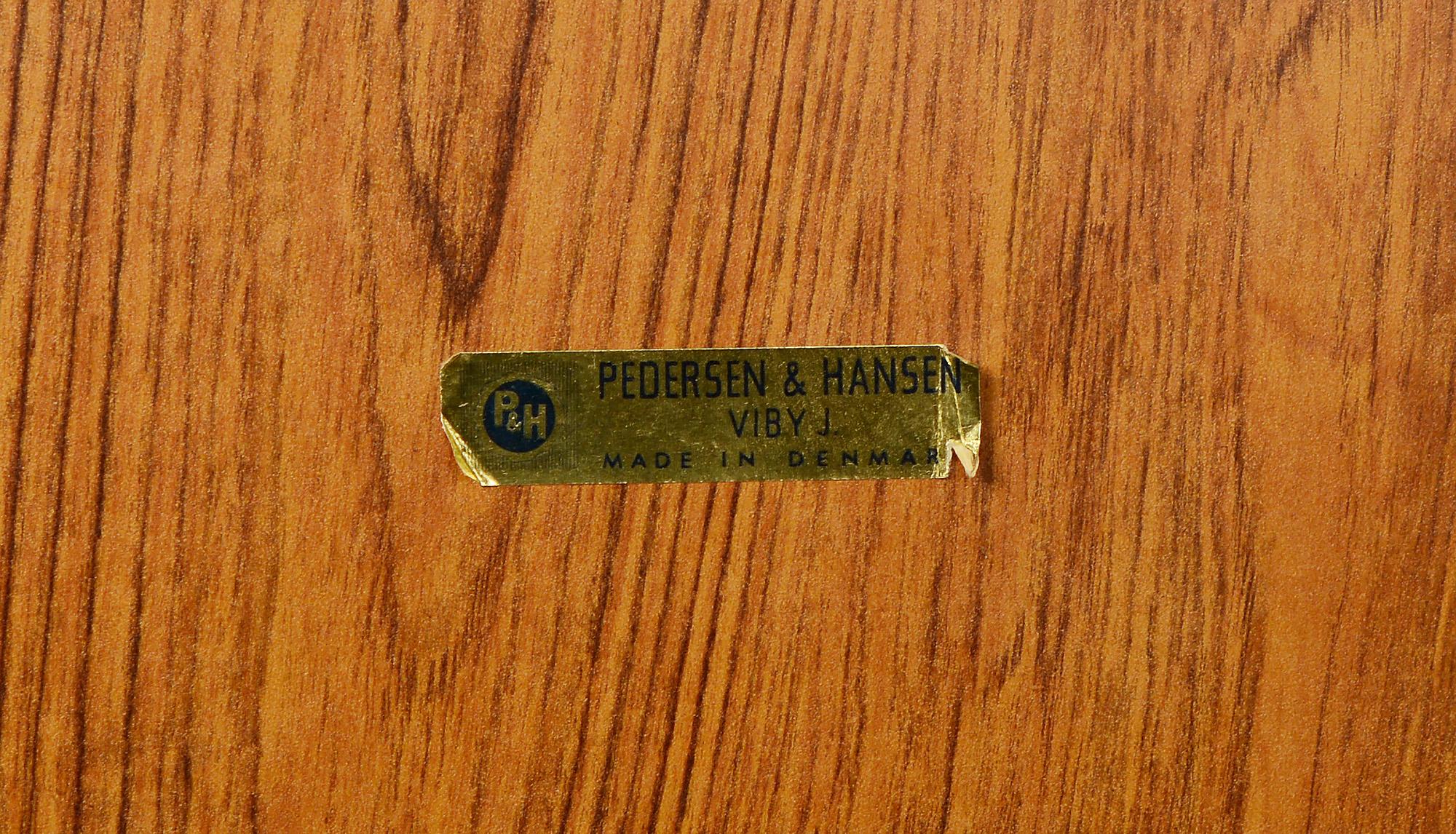 Pedersen & Hansen Large Dresser or Table Top Teak Mirror For Sale 1