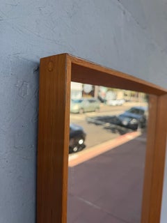 Pedersen & Hansen Model 968 Danish Modern Teak Wall Mirror, Denmark, circa 1960s