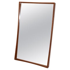 Pedersen & Hansen Scandinavian Modern Rectangle Dovetailed Teak Wall Mirror 1960