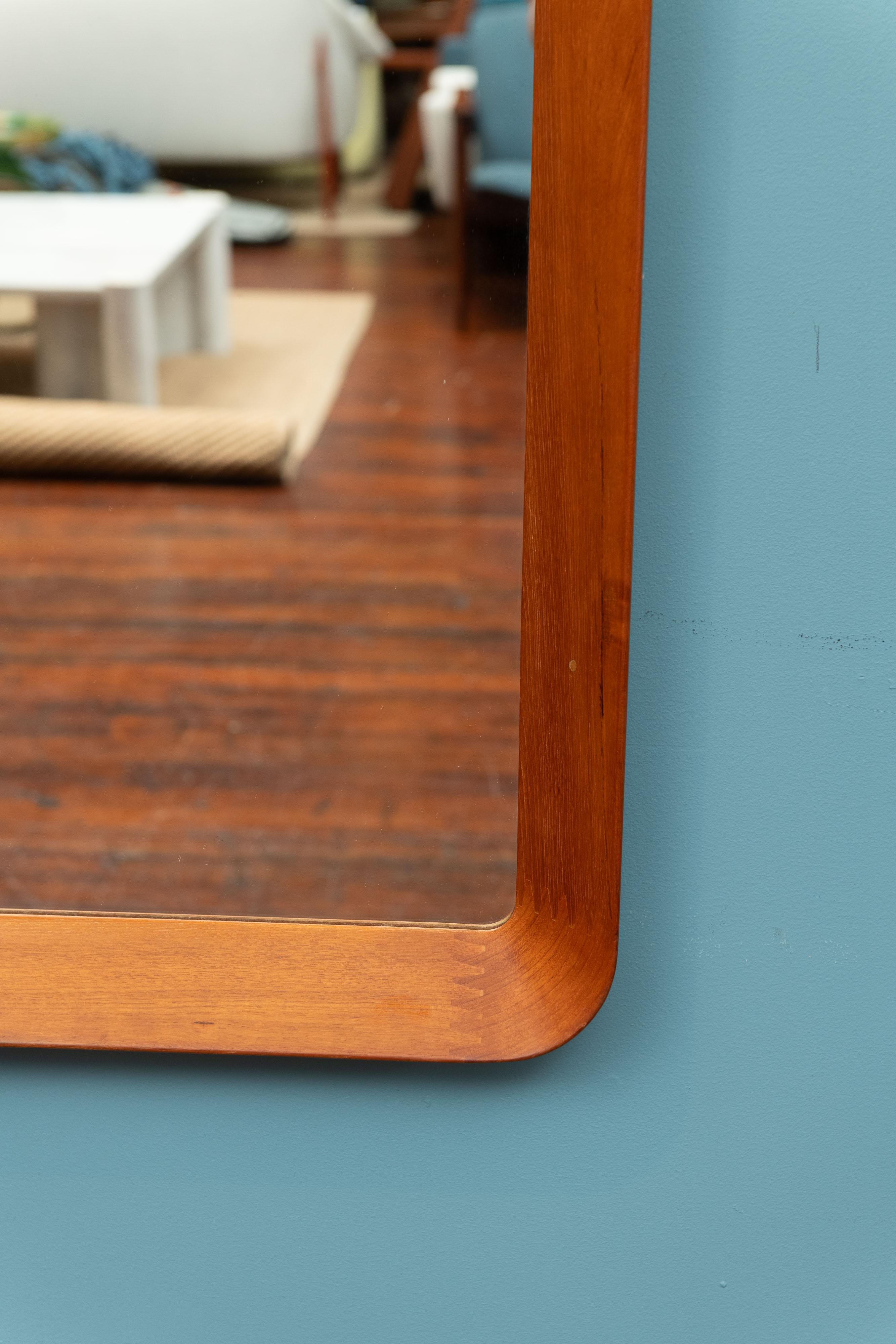 Pedersen & Hansen Teak Wall Mirror For Sale 1