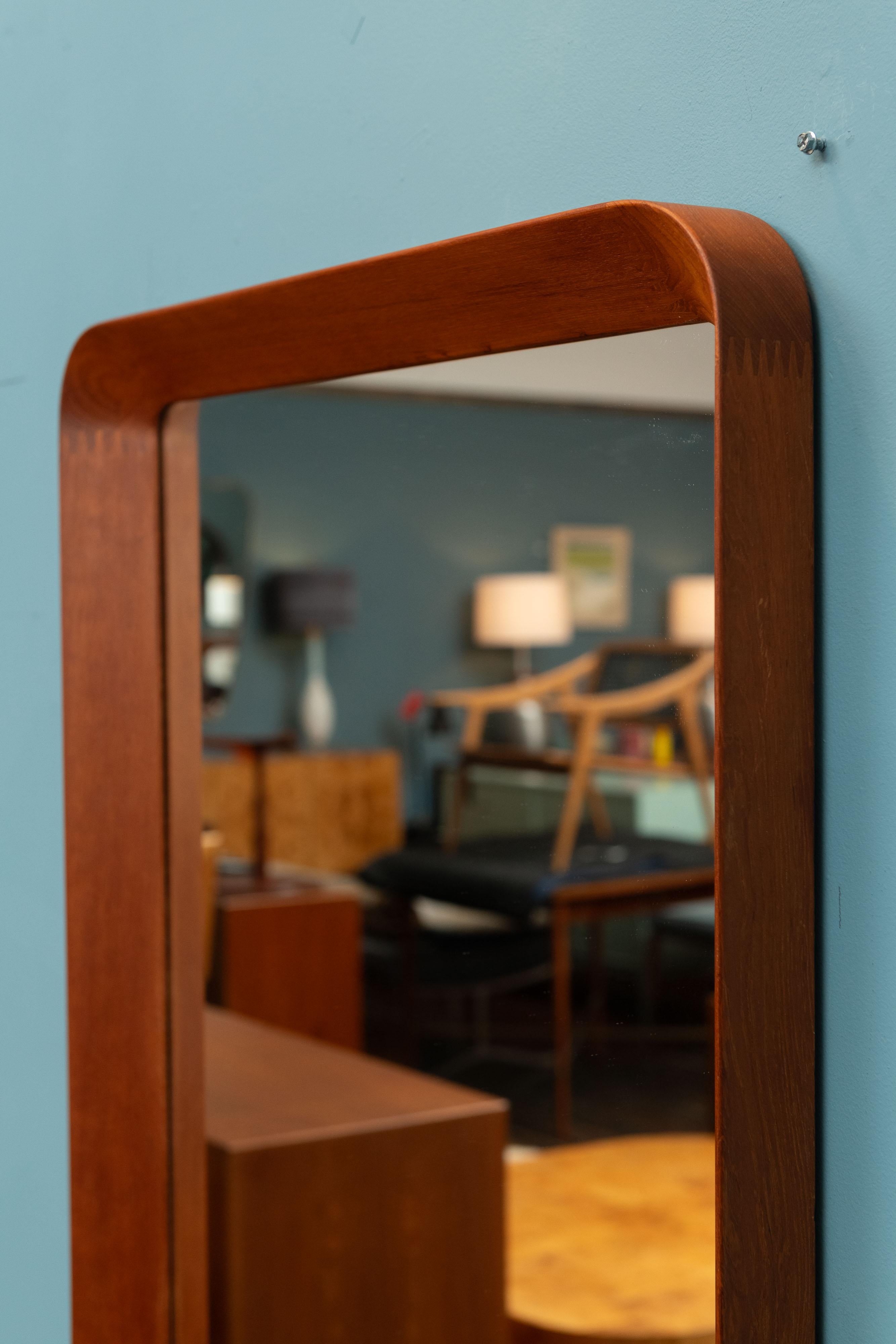 Pedersen & Hansen Teak Wall Mirror For Sale 2