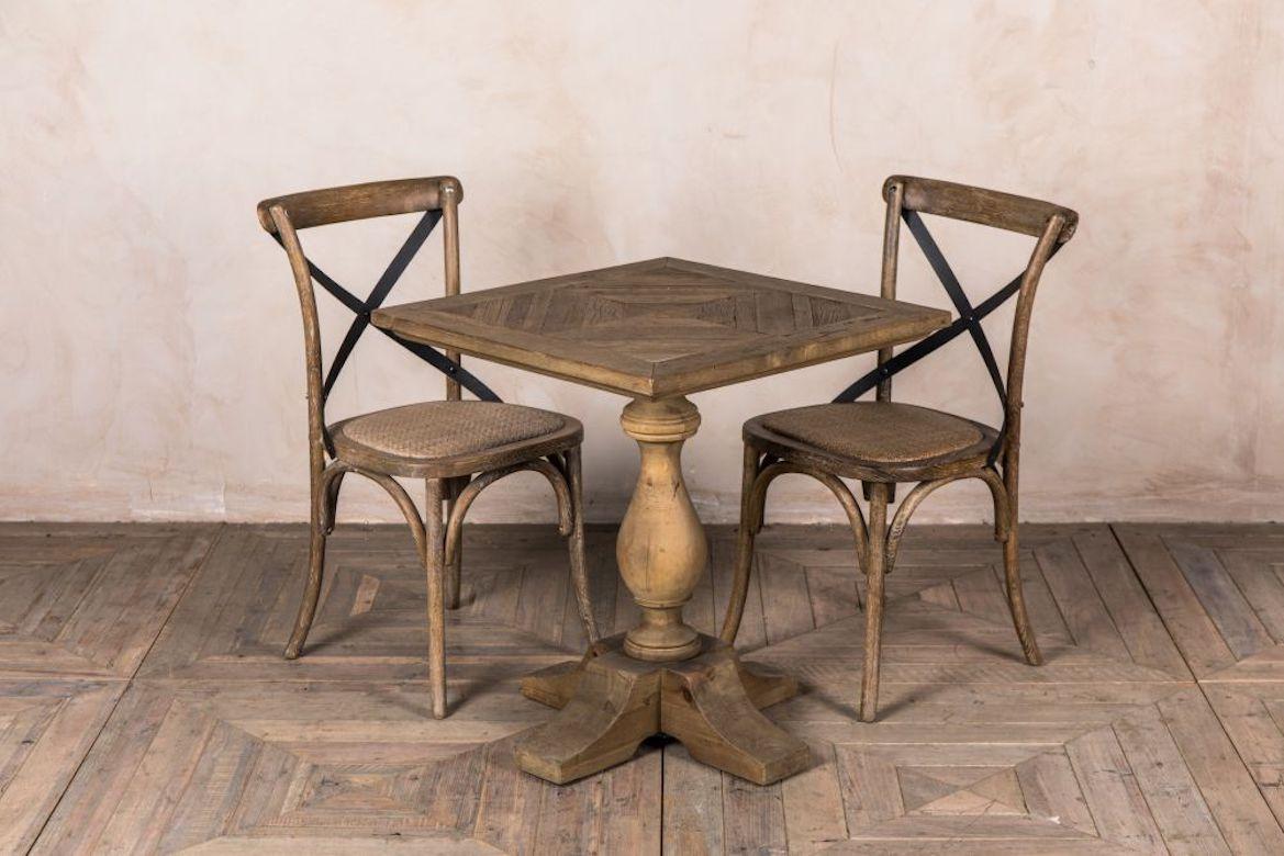 European Pedestal Base Cafe Table, 20th Century For Sale
